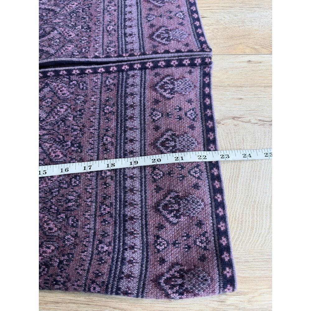 Pendleton Full Zip Merino Wool Purple Sweater Cardigan L - Picture 8 of 8